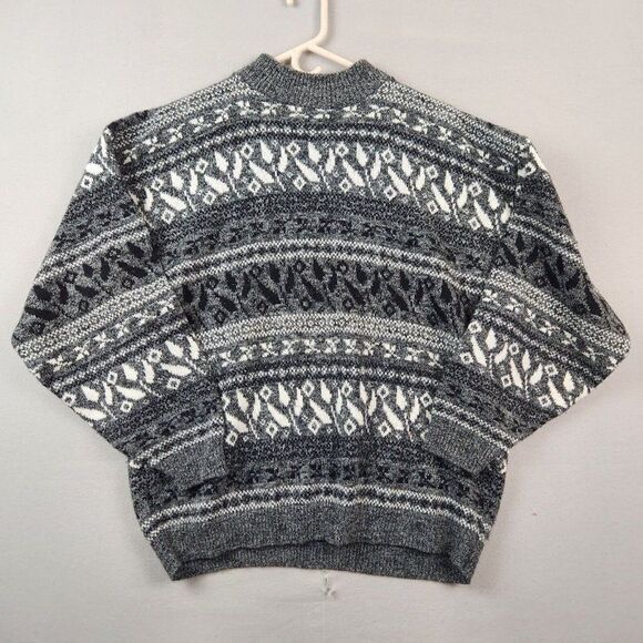 VTG American Pride Womens Pullover Sweater Size 18W Made in USA Gray Retro - Picture 1 of 6